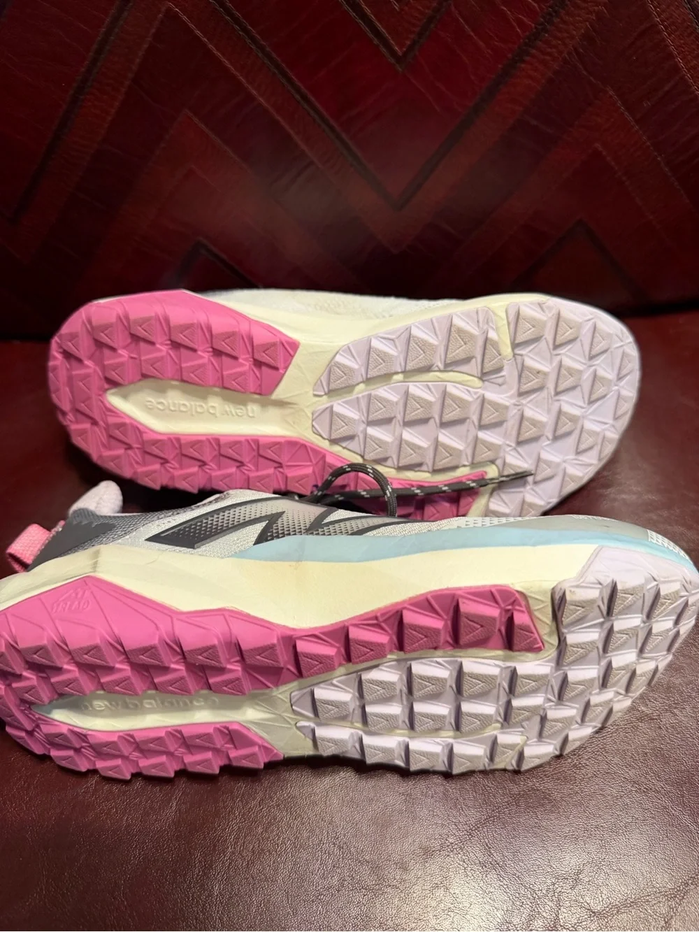 New Balance Women's Neutral Running Shoes - Light Gray with Pink Accents